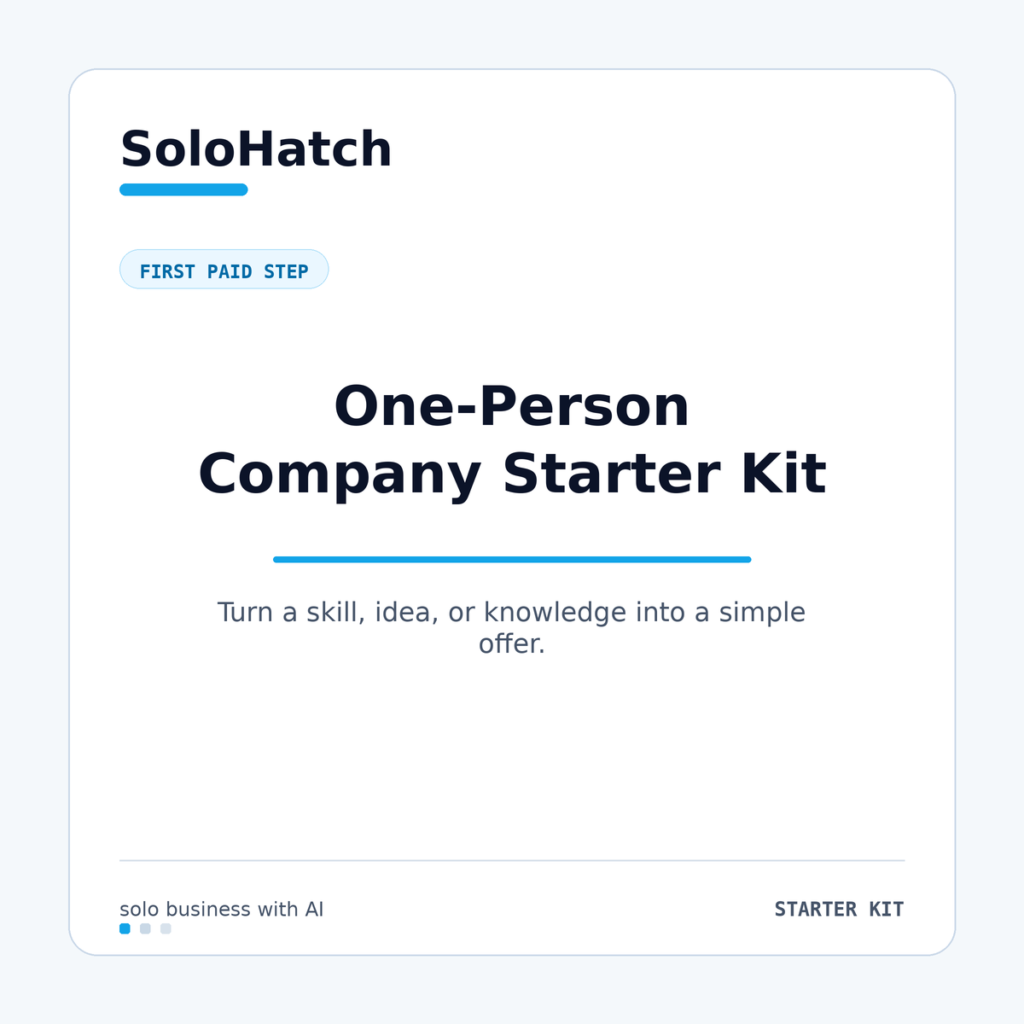 One-Person Company Starter Kit